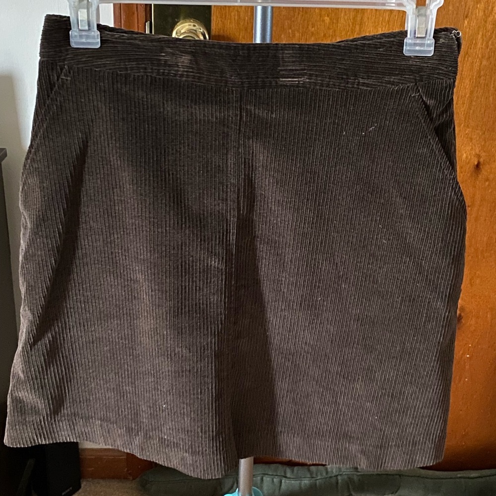 Liz Claiborne brown corduroy skirt